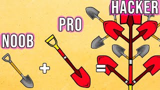 Mega Evolution of Shovel Power! ⚡ NOOB vs PRO vs HACKER in Shovel Run 3D