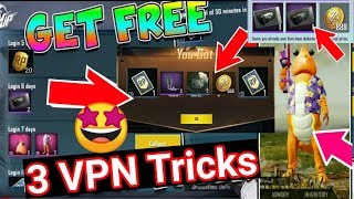 3 Best VPN Trick in One video😊} Get FREE 4 Crate, RP Card, Legendary Outfits & More Reward screenshot 1