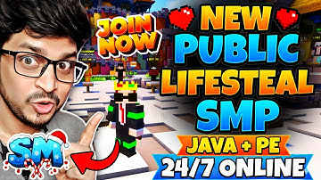 New Public Lifesteal SMP Minecraft | 1.21 Best Lifesteal Server Cracked 24/7 Online❤️