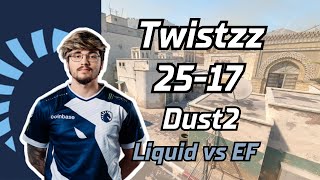 Liquid Twistzz (25-17) vs EF (DUST2) | CCT Global Finals 2024 | May 23, 2024 #cs2 #pov