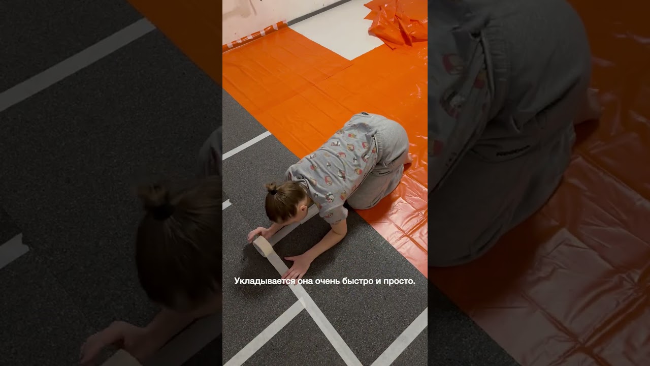 6. Положили ламинат.  