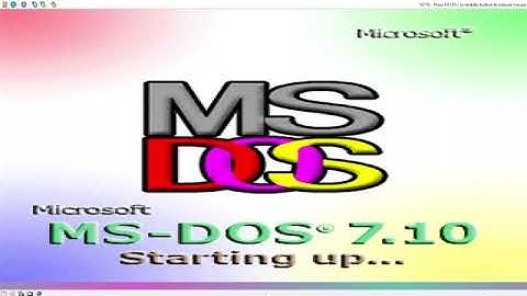 How to install MS-DOS 7.10 in 86Box