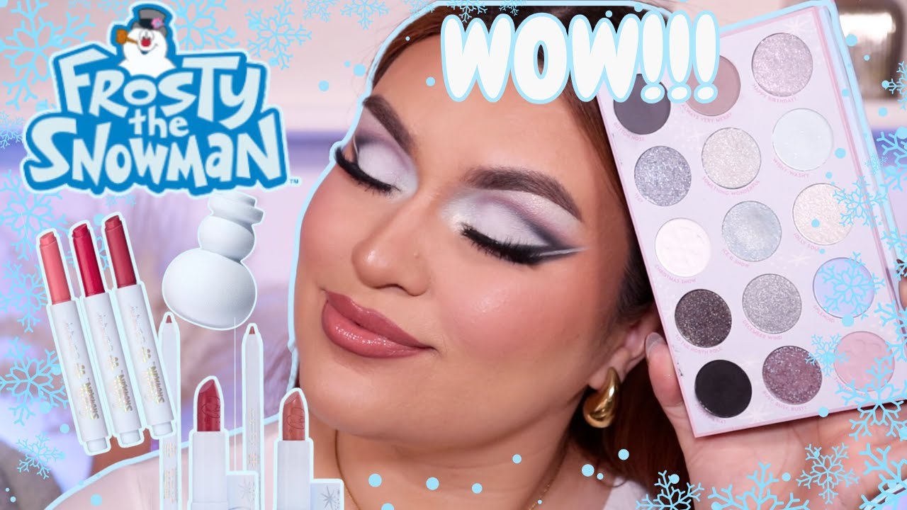 NEW! COLOURPOP X FROSTY THE SNOWMAN COLLECTION REVIEW AND DEMO