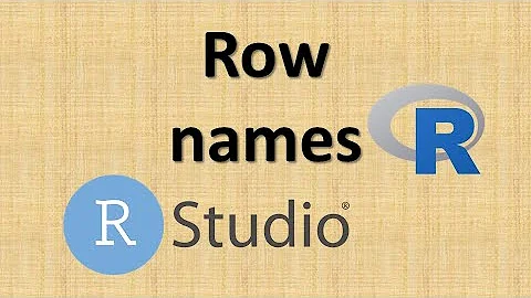 How to assign row names from a given column to data in R or RStudio