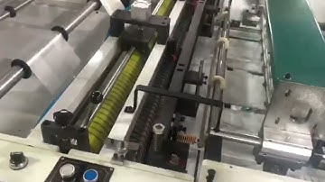 Máy cắt túi ni lông tự động 2 tầng 2 làn 4 cuộn.