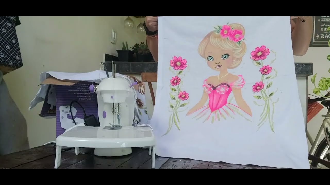 Pano de Prato Boneca. Mine MáquinadeCostura. #barradinhodecroche #recebidospagos 