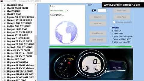 Ranault Fluance 2018 Odometer Programming