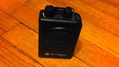 Motorola minitor V fire pager alerting