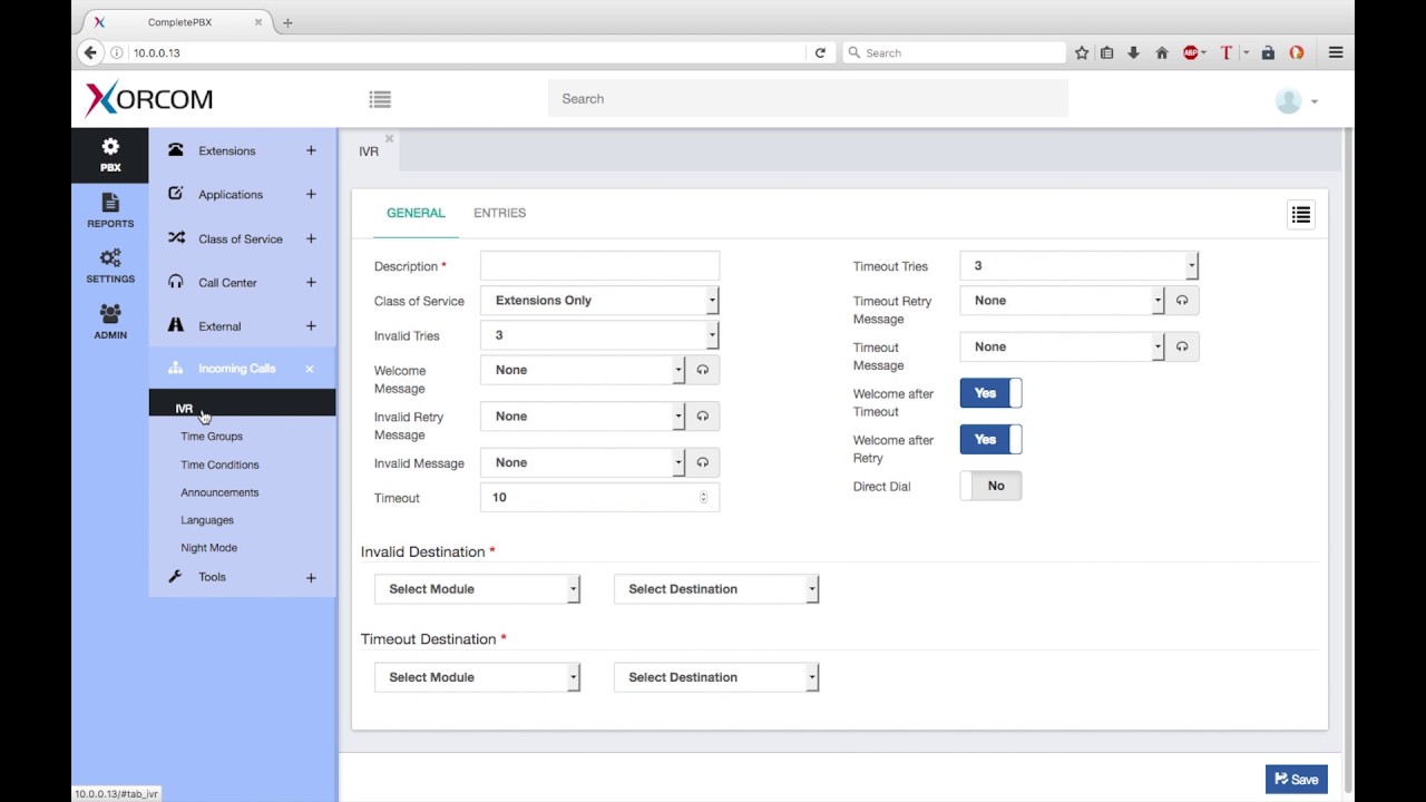 Interactive Voice Response IVR in Software PBX, how to use IVR, how to define IVR YouTube