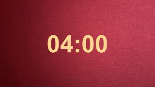4 Minute Timer with Gentle Alarm