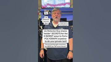 Polygraph test in Los Angeles: what is the WORST way to find a polygraph examiner?