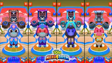 Talking Tom Hero Dash - Mirror Mod + Colour Grading - Super Tom Saving The All Heroes - Gameplay