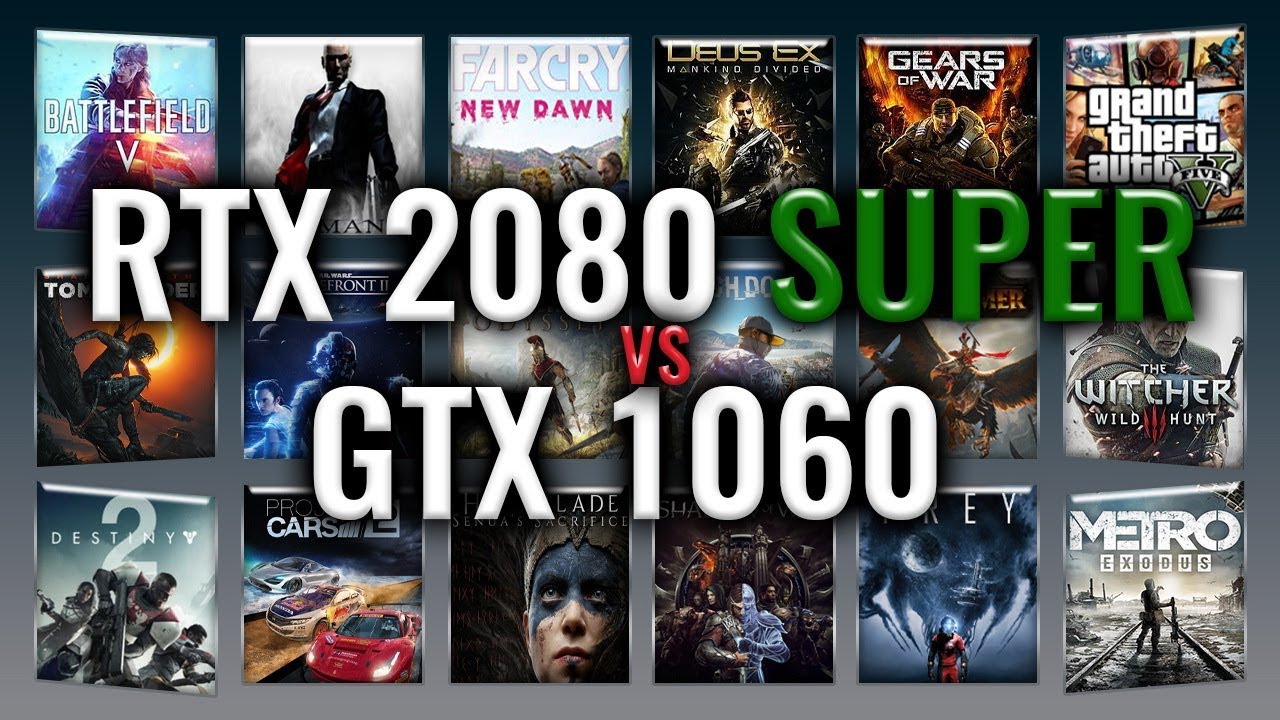 2080 SUPER vs GTX 1060 Benchmarks | Gaming Review & | 59 tests - YouTube