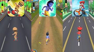 Little Singham Super Skater 🆚 Little Krishna 🆚 Golmaal junior New Update IOS Android Gameplay