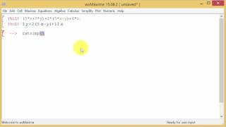 wxMaxima Simplifying Expressions With Variables