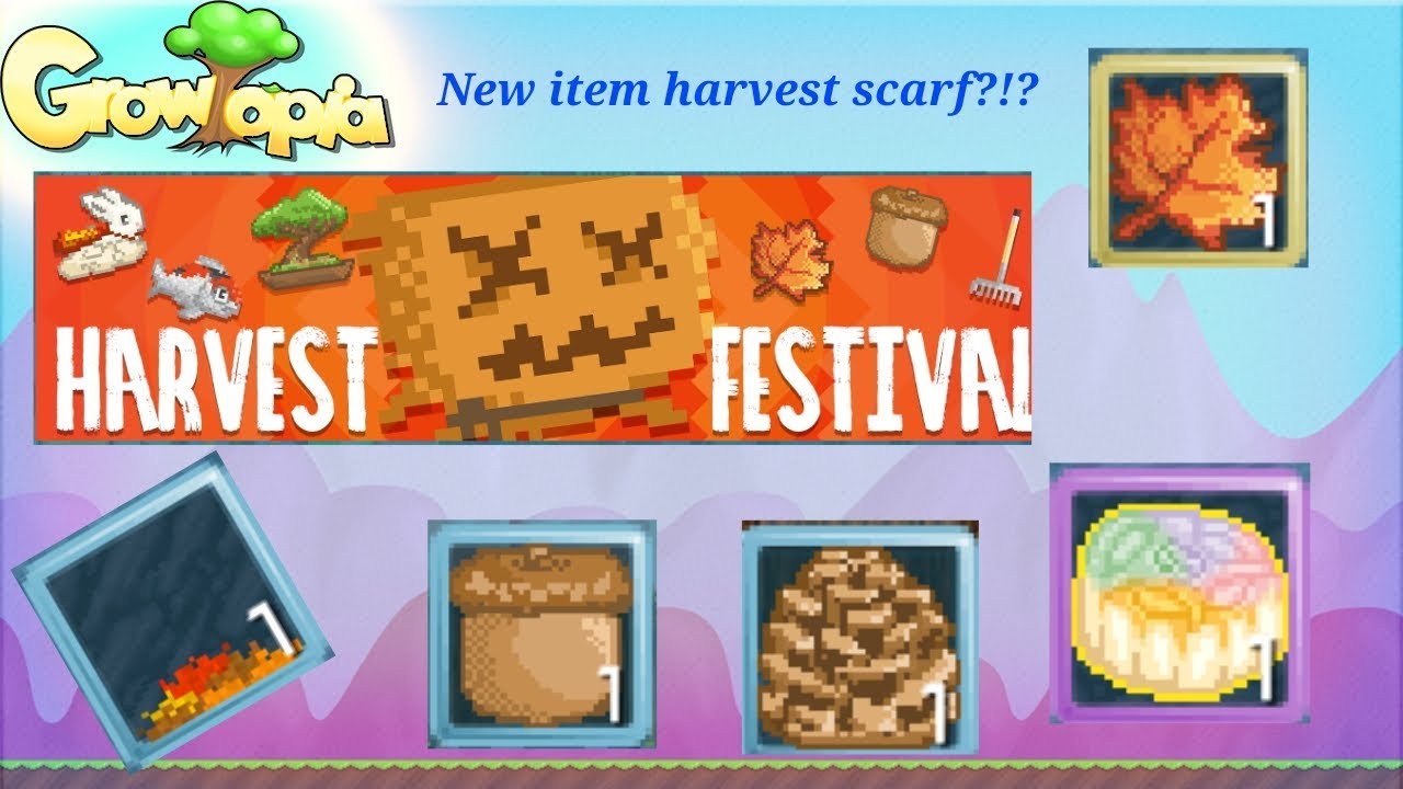 Growtopia-Showing new harvestfest items+getting balance mooncake!