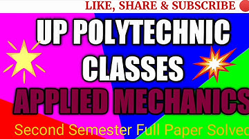 APPLIED MECHANICS | BEAMS & TRUSSES NUMERICAL ANALYSIS | LECTURE N.5 | 2nd SEMESTER SPECIAL CLASSES