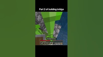 Part 2 of building bridge #fyp #bridge #building #minecraft