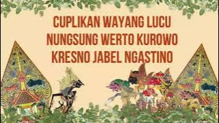 Cuplikan Wayang lucu - Nungsung Werto Kurowo Lawan Kresno Jabel Ngestino