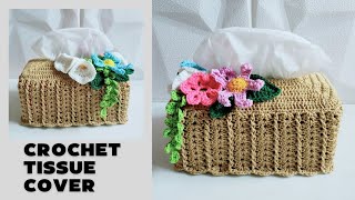 crochet tissue box | merenda sarung tisu kotak (subtitle)