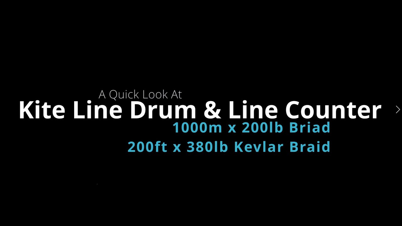 Kite Fishing Drum Reel & Line Counter