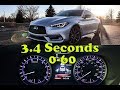 INFINITI Q60 | 0-60 (3.4 seconds or less)