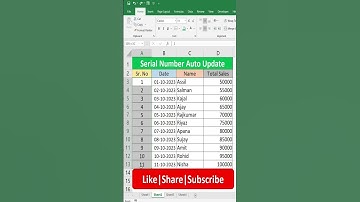 Serial number Autoupdate in Excel || Excel tips and tricks hacks