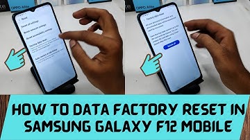 How to Data Factory Reset in Samsung Galaxy F12| How to Reset Settings on SAMSUNG Galaxy F12