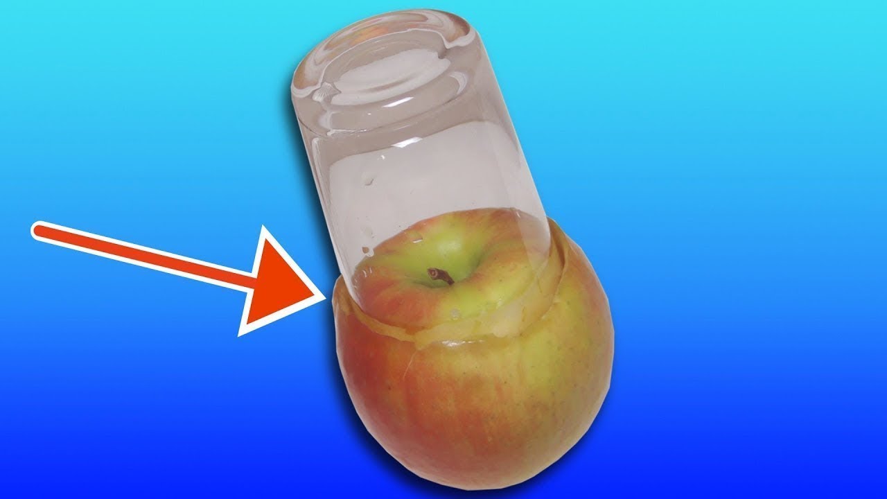 Voilà pourquoi vous devriez appuyer sur une pomme avec un verre