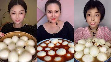 ASMR Boiled Egg Mukbang Part 1 KWAI EATING SHOW 먹방 CHINESE FOOD 