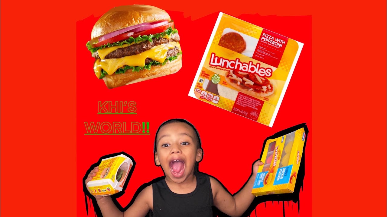MUST WATCH!! KHI TRYS GUMMY CANDY BURGER AND LUNCHABLE YOU WONT