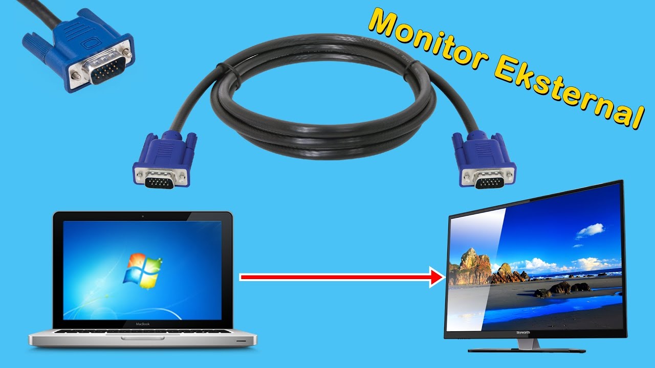 Cara Menghubungkan Cpu Ke Monitor Laptop