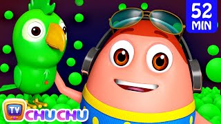 Learn Green Color with Surprise Eggs Ball Pit Show + More Funzone Songs for Kids - ChuChu TV