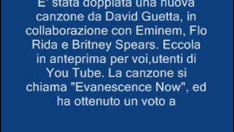 David Guetta Ft. Flo Rida,Eminem,Britney Spears Evanescence now