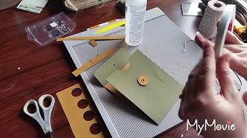 (Part 2) Envelope Tutorial (String & Button Closure) for Junk Journals and Happy Mail