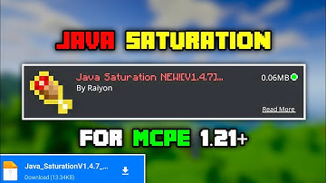 Java Saturation Mod for MCPE 1.21+ | New Java Saturation Addon for MCPE!
