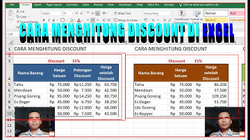 Cara Menghitung Discount DI EXCEL @BudiKomputer