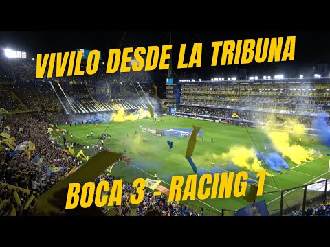 EL CLASICO DESDE LA TRIBUNA | Boca 3 Racing 1 (4K)