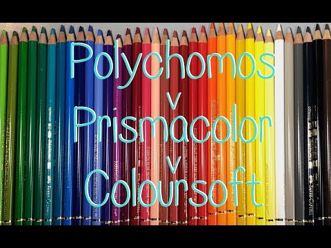 Polychromos vs. Prismacolor! - Colour with Claire