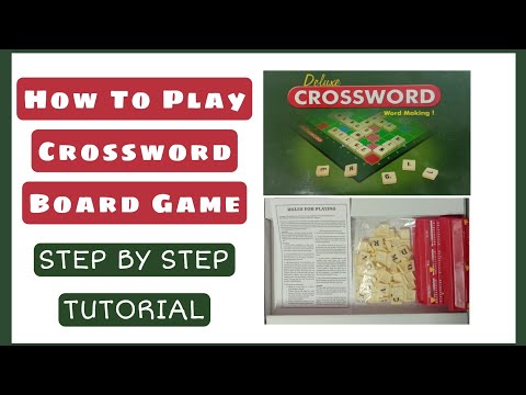 How To Play Deluxe Crossword Board Game | Tutorial Of Board Game | Best Board Game Ever latest 2022