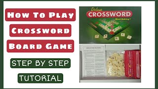 How To Play Deluxe Crossword Board Game | Tutorial Of Board Game | Best Board Game Ever latest 2022