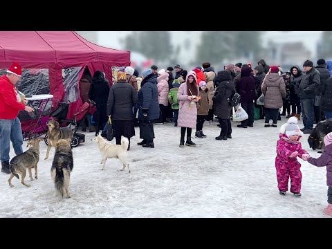 Kerstdrukte in Borodyanka: 2000+ porties friet, snacks en snoepgoed voor iedereen