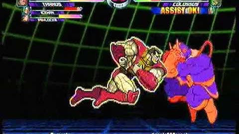 MvC2 Online (360): Brett (Psy/Tha/Ice) vs useleSSSavant (Tha/Ice/Col) 46 .:1.12.11:.