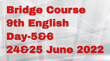 9th English Bridge Course Day - 5 & 6