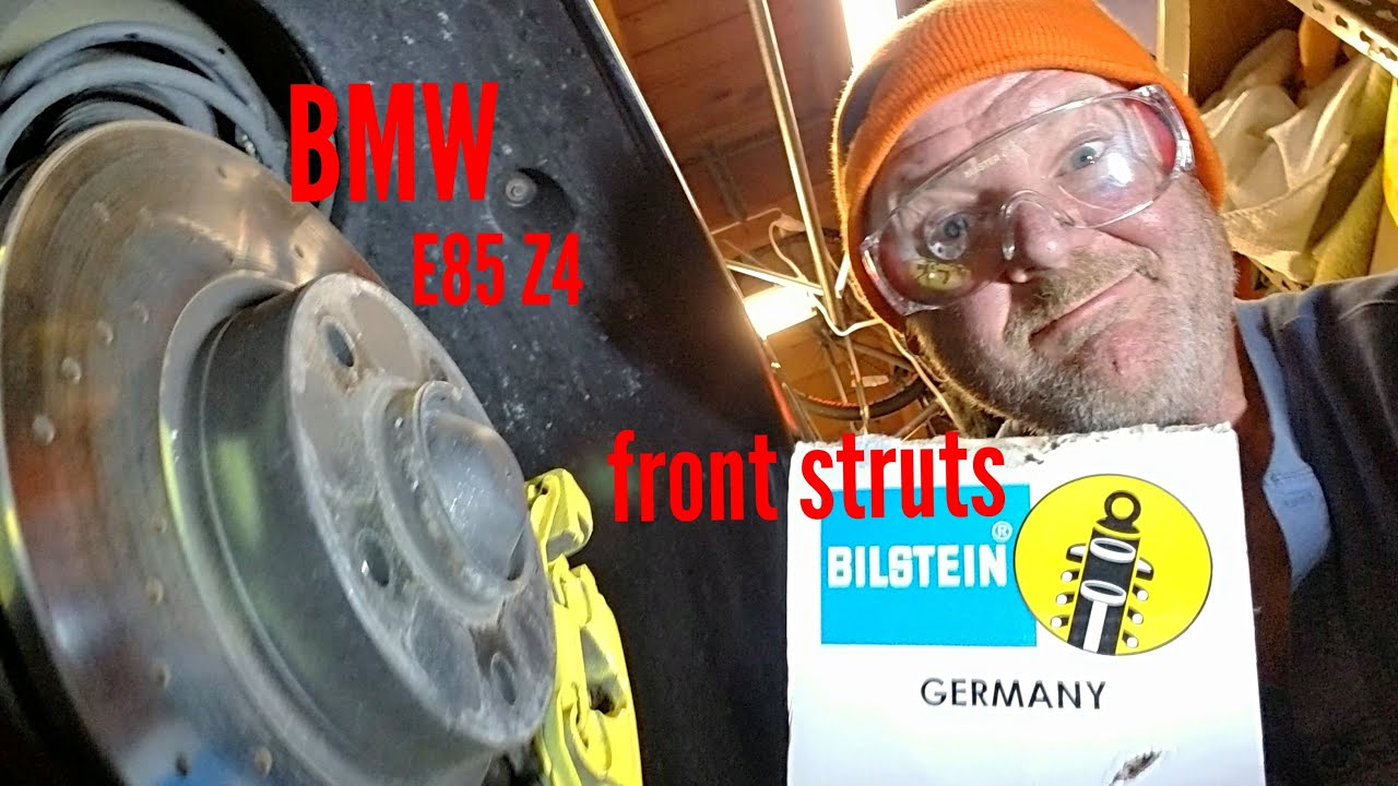 BMW E85 Z4 front strut replacement. No injuries. YouTube