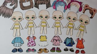 Paper Diy Compilation Tutorial💖Avatar World #asmr #paperdiy #paperdoll #avatarworld #tocaboca