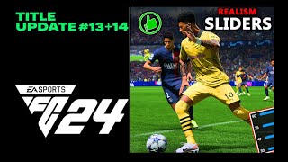 How To Make EAFC 24 REALISTIC - FC 24 ULTIMATE Realism Sliders, Settings, Gameplay