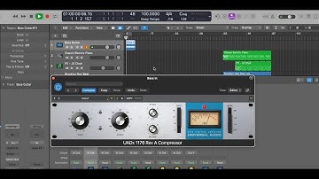 Logic Pro X - How to Record and Compress Bass (Input Processing Compressor)