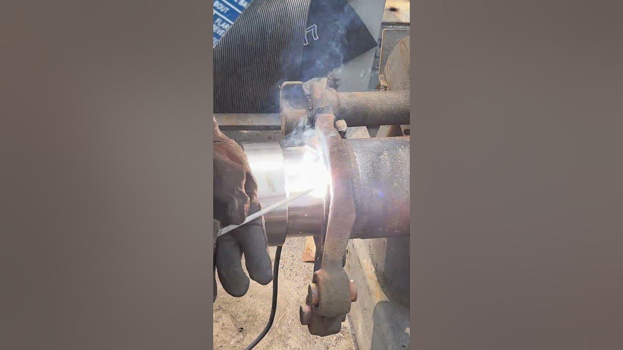 How to replace damaged trailer axle spindle damagedtrailer truck 