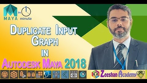 Duplicate Input Graph in Autodesk Maya 2018 | Duplicate Objects with all its nodes in Maya | Tip-6